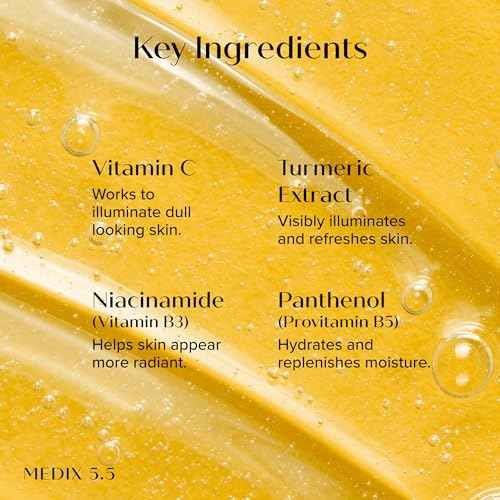 MEDIX Vitamin C Body Wash + Retinol Body Lotion Crepey Skin Moisturizer 2PC Set | Anti Aging Retinol Body Cream + Gel Body Cleanser Skincare Set For Women, Men, & Firmer Looking Skin, 2PC