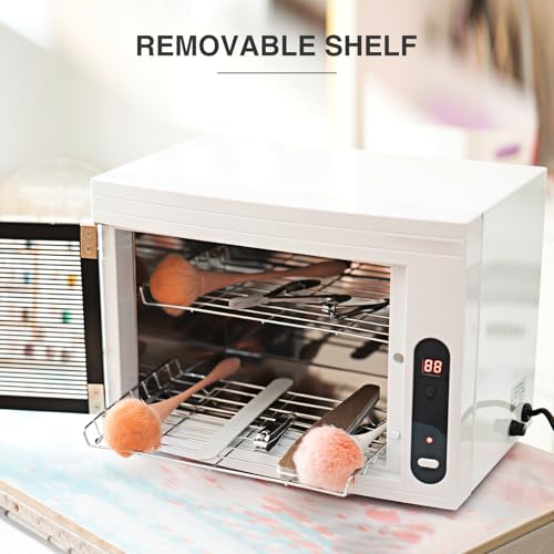 Nail Tool Cleaning Machine 17L Big Capacity UV Sanitizer Cabinet Salon Equipment for Spa Beauty Home Metal Tools