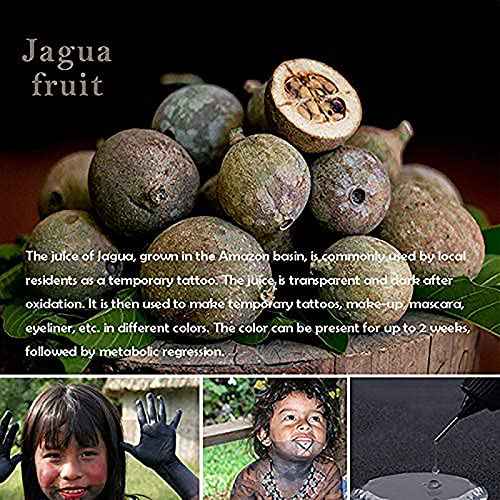 Temporary Tattoos Kit, Yomagine Semi Permanent Tattoo Ink, DIY Fake Freckles Temporary Tattoos for Women Men Kids, Summer Trend Freehand Ink with 78 Pcs Tattoo Stencils, Jagua Gel - Full Kit 5 Bottles