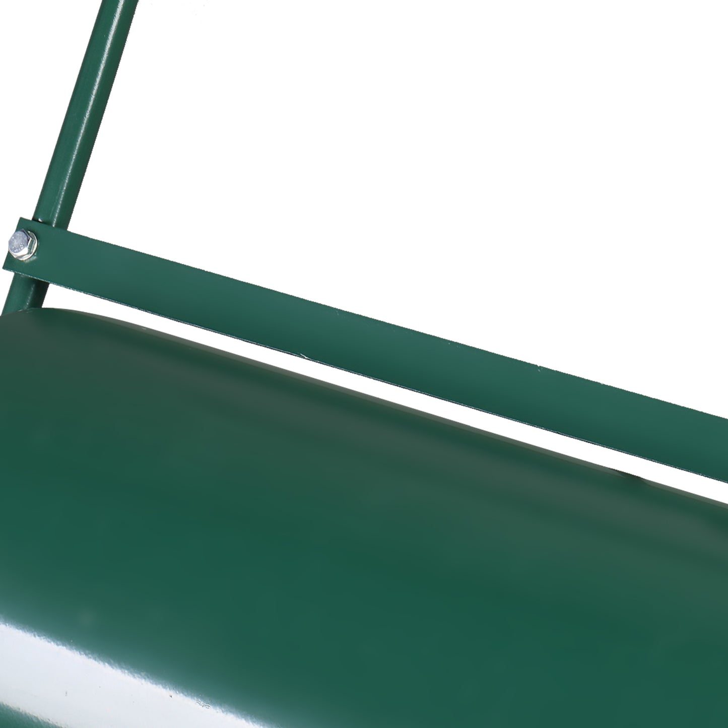 24 Inch Green Lawn Roller for Garden, Steel Drum with Water Fill Capacity