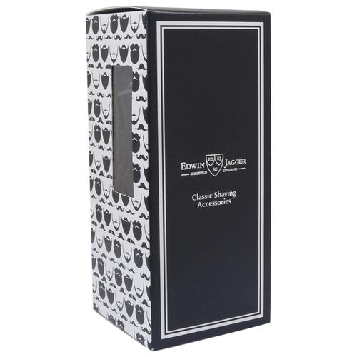 Edwin Jagger Double Edge Safety Razor With Long Handle (Blue) (Black Chrome Laser 3D Diamond)