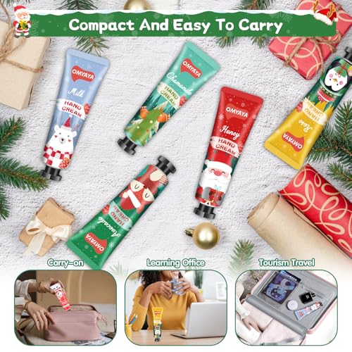 70 Pack Christmas Hand Cream Gift Set, Hand Lotion Travel Size, Mini Hand Cream, Lotion bulk,Stocking Stuffers Christmas Holiday Gifts For Women Coworker,Moisturizing Hand Creams for Dry Cracked Hands