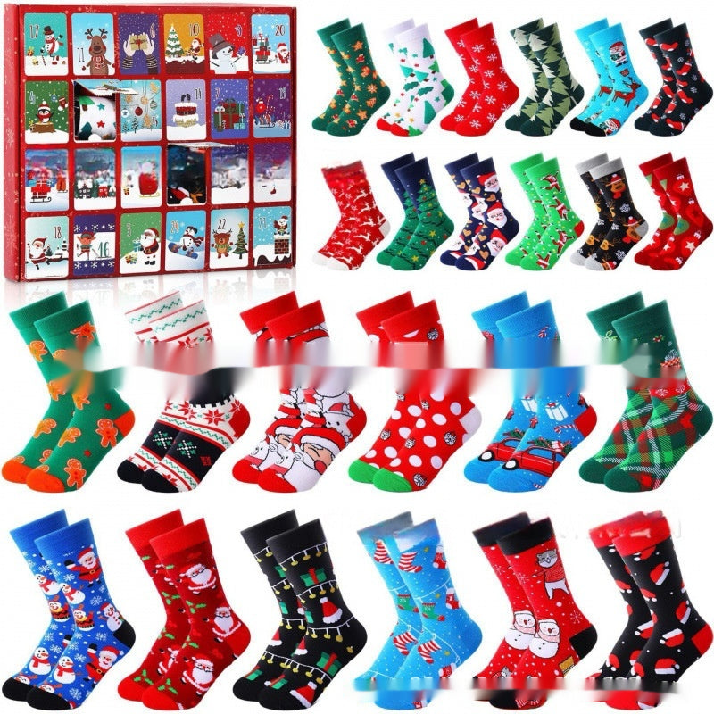 Mini Christmas Socks Blind Box Decorations - Festive Holiday Party Supplies