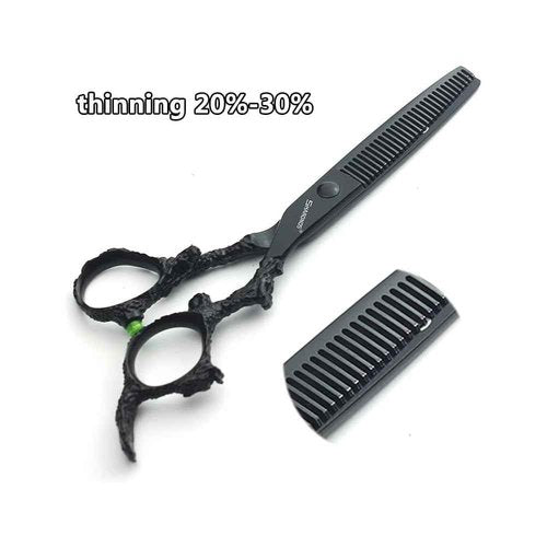 SHARONDS 6/7 inch Professional Hairdressing Scissors Salon Hairdresser Hair Trim and Cut thinning 440c high Hardness Scissors (6-inch 2pc)