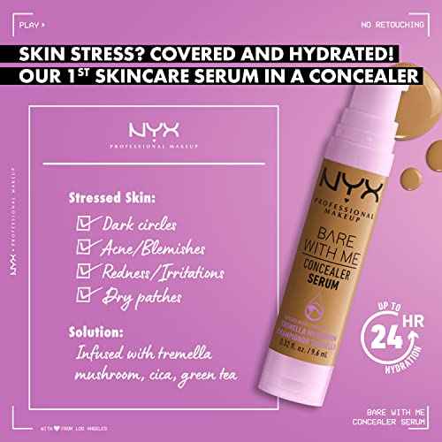 NYX PROFESSIONAL MAKEUP Bare With Me Concealer Serum, Concealer Makeup For Up To 24Hr Hydration - Light