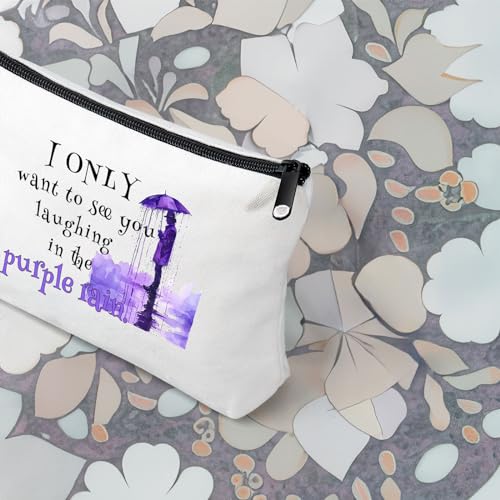 Angel's Draw Home Inspired by Prince Song - Purple Rain Makeup Bag - Prince Merchandise Gifts for Fans