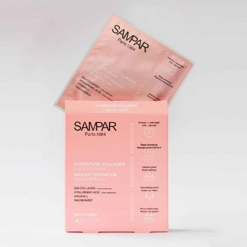 Sampar Hydrafuse Collagen 4H Mask – Korean Skincare for Radiant, Smooth Skin in 4 Hours | Anti-Aging Face Mask with Ultra-Potent Collagen to Reduce Wrinkles, Tighten Pores & Boost Glow