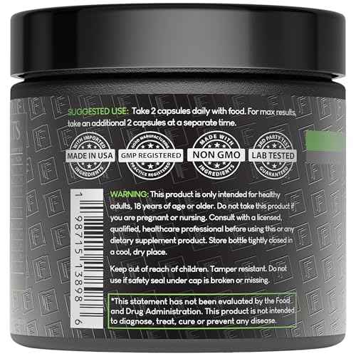 Formulation Factory Crown of Glory 10-in-1 Hair Growth Maximizer, DHT Blocker with Saw Palmetto, Fo-Ti, Collagen, Supports Thicker Hair & Scalp Health (2 Month Supply, 120 Capsules)
