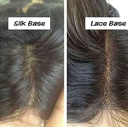 Bella Hair Free Part Silk Base Closure Straight, 130% Density Natural Color Remy Virgin Human Hair 4x4inch Top Closure (16inch)