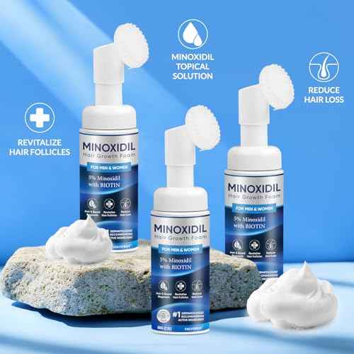 5% Minoxidil Foam 3PCS, Minoxidil for Men Foam, Minoxidil for Women Hair Growth, Minoxidil for Men and Women.