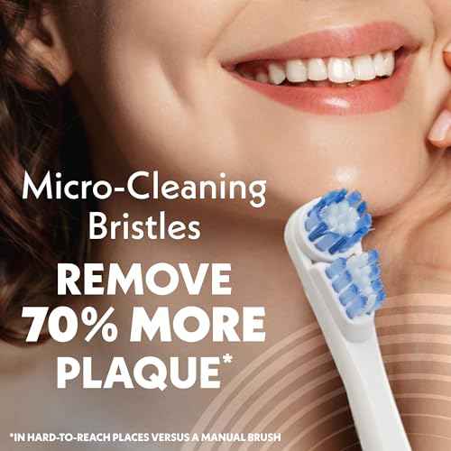 Spinbrush New PRO Clean Battery Powered Electric Toothbrush for Adults, Soft Bristles, Blue, 1 Count