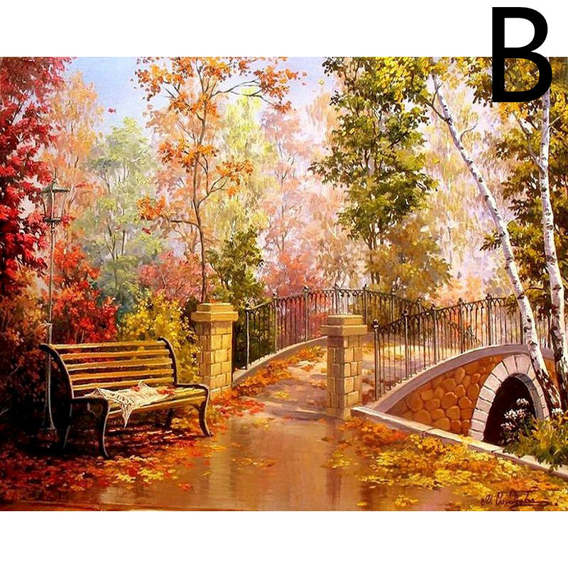 DIY Oil Painting Kit for Adults - Paint by Number Art Set, Multiple Sizes & Styles