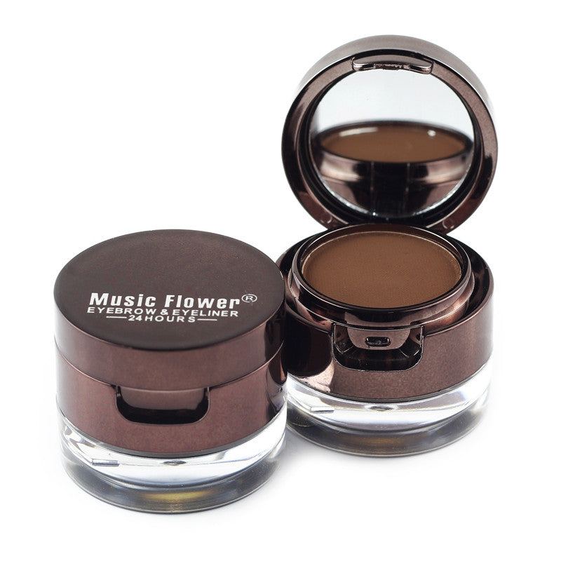 Waterproof Gel Eyeliner & Eyebrow Powder Set - Long Lasting, Smudge-Proof
