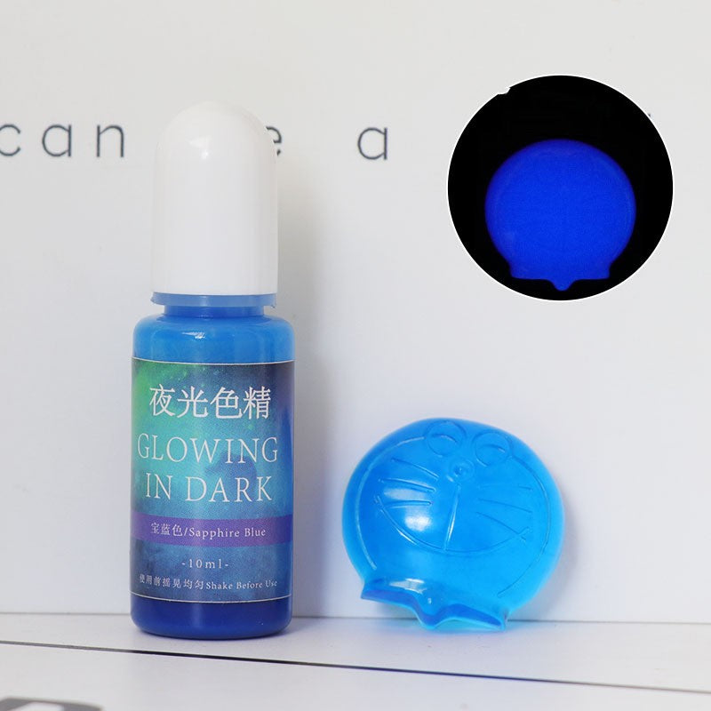 Luminous Resin Pigment for UV & Dark Glow Crafts - 20 Colors, 10ml