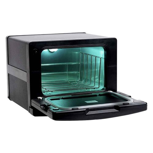 WYZworks – 7.5L Hot Towel Warmer & UV Sterilizer Cabinet with 158°F-176°F Degree Aluminum Electric Interior, Towel Cabinet Heater Equipment for Facial Spa, Salon, and Barber – Black