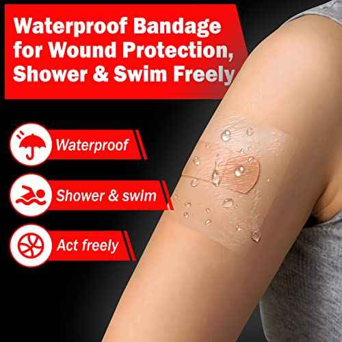 AZEN Tattoo Aftercare Bandage, 6"x 8 Yard, Waterproof Second Skin Cover up Tape, Healing Wrap, Tattoo Supplies