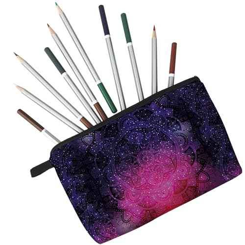 Starry Sky Cosmetic Bag for Women Cute Makeup Bag for Purse Travel Toiletry Zipper Pouch for Girls Gift for Sisters Galaxy Star Makeup Bag for Her