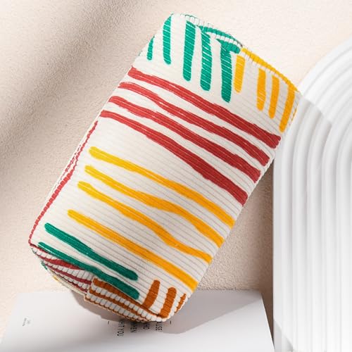 Makeup Bag Preppy Cosmetic Bag Bulk Makeup Pouch Personalize Travel Toiletry Bag Organizer Cute DIY Makeup Brushes Storage Bag for Women