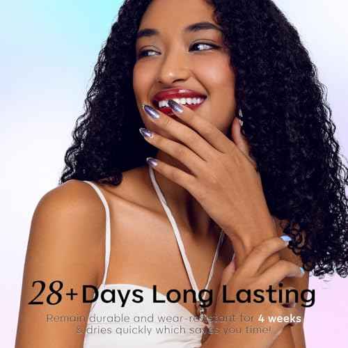 modelones Chameleon Gel Nail Polish Set- 6 Colors Winter Aurora Shimmer Glitter Gel Polish Kit Blue Green Purple Nail Gel Polish Thanksgiving Soak Off LED Nail Lamp Nail Art Gel Kit DIY Salon Gift