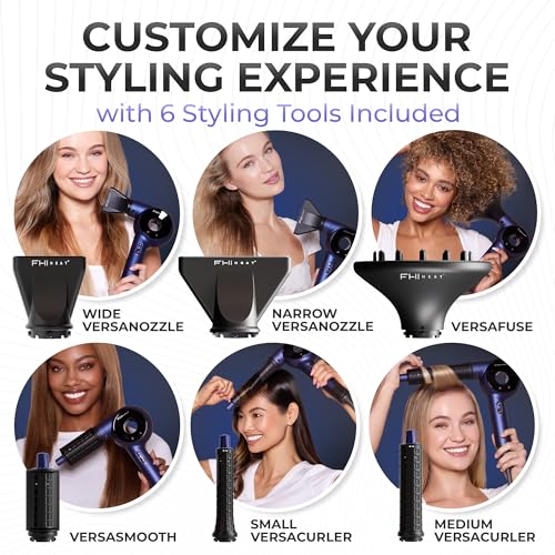The VersaSphere Pro Air 6-in-1 Multi-Styler Professional Hair Dryer with Diffuser