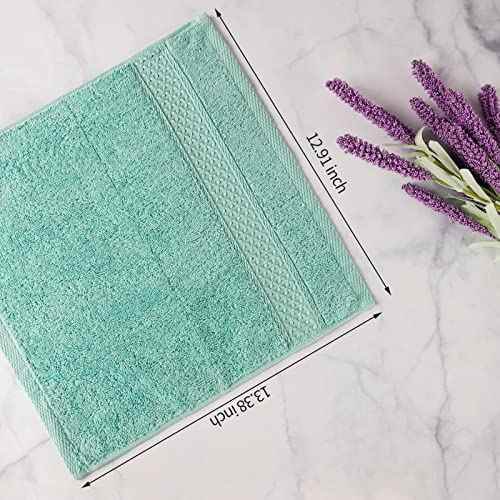 Washcloths for Body and Face - Absorbent Bath Towels Bulk Set, 100% Cotton Hotel Towels for Bathroom . Durable,Soft Wash Rag (Multicolor, Pack of 12)
