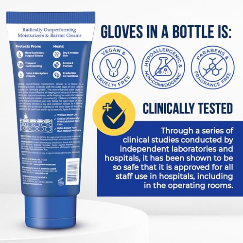 Gloves in a Bottle New and Improved Packaging, Shielding Lotion Tube, 3.38 oz./100 mL