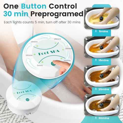 Foot Detox Machine, Portable Ionic Foot Bath Detox Machine, Ion Foot Spa Cleanser for Home Travelling USE with 10 Liners