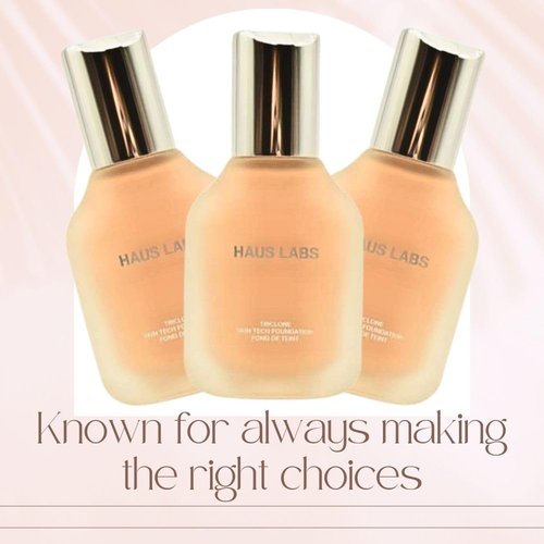 HAUS LABS BY LADY GAGA Triclone Skin Tech Medium Coverage Foundation with Fermented Arnica 130 Light Warm