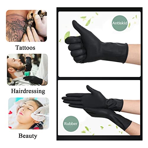 VOVCIG Hair Dye Gloves,Professional Hair Coloring Accessories for Hair Salon Hair Dyeing,2pcs£¨1 left+1 right£©,black