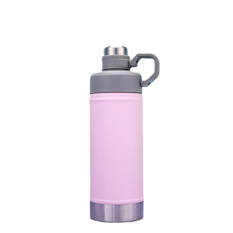 304 Stainless Steel Double-Wall Insulated Travel Mug with Flip-Top Lid