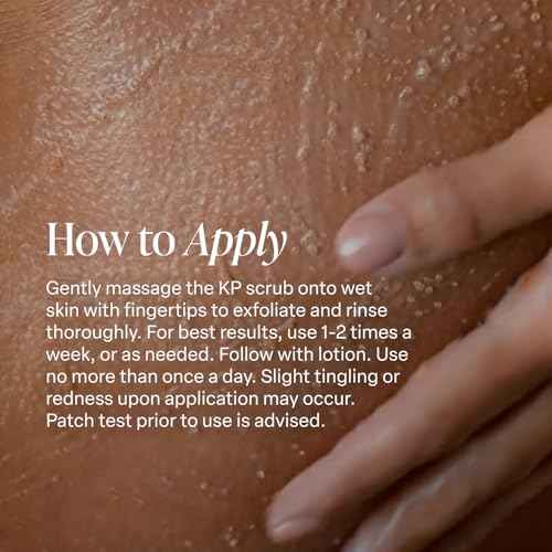 Saltair KP Body Scrub. 10% Glycolic Acid Treatment with Volcanic Sand and Plant Moisturizers. Fragrance-Free Physical Chemical Exfoliator. Exfoliating Body Scrubber for Rough Bumpy Skin, 10oz.