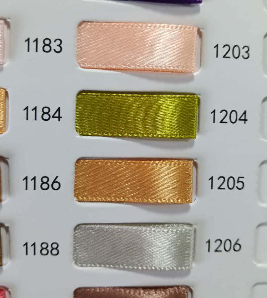 1.5cm Satin Ribbon Gift Box Packaging Ribbon - Yellow, 0.9m