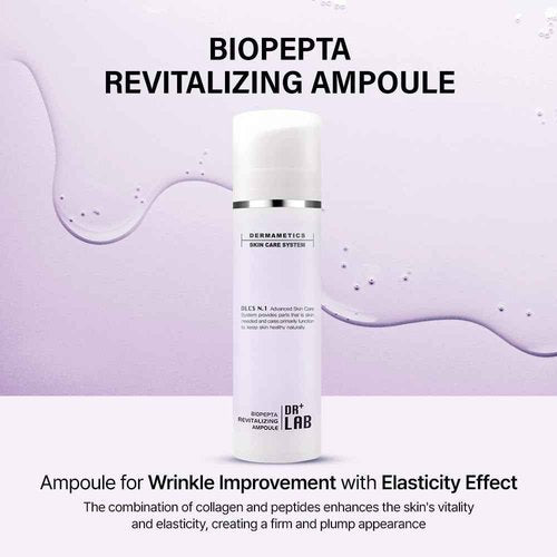 DR+LAB Biopepta Revitalizing Ampoule 5.07 fl oz /150ml Skin Elasticity Wrinkle Care Hydrating Skin with Marine Collagen Peptides Korean Skincare