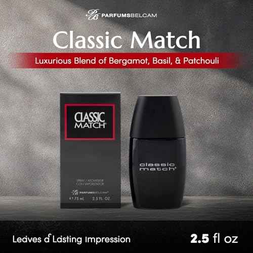 PB ParfumsBelcam CM Noir Eau De Toilette Spray for Men ? Fresh Fougere Cologne, Bergamot, Basil, Patchouli, Long-Lasting Scent, Masculine Fragrance ? 2.5 Fl Oz