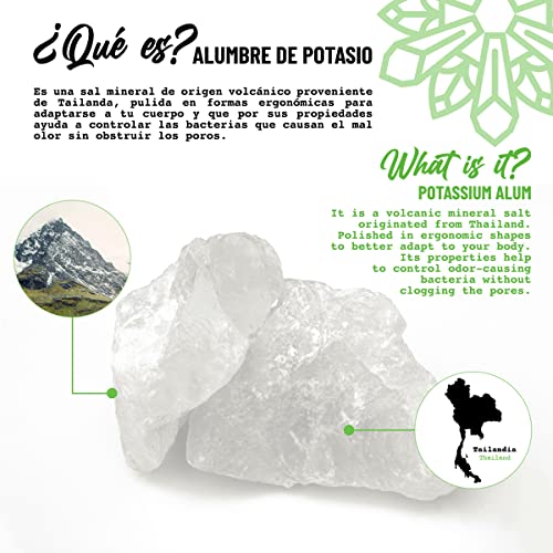 Vital Green Crystal Potassium Alum Deodorant ? Unscented Mineral Deodorant For Men, Women And Athletes -3.53oz / 100 g (12 Units)