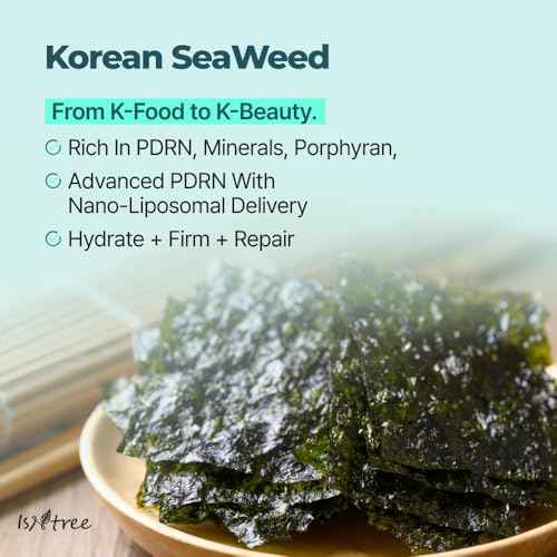 IsNtree Gim PDRN Deep Sleep Mask 80ml, 2.7 fl oz | Korean SEAWEED Skincare Sleeping Mask gel | Night Cream | Facial Mask | Overnight Gel mask for Hydration & Skin Bounce