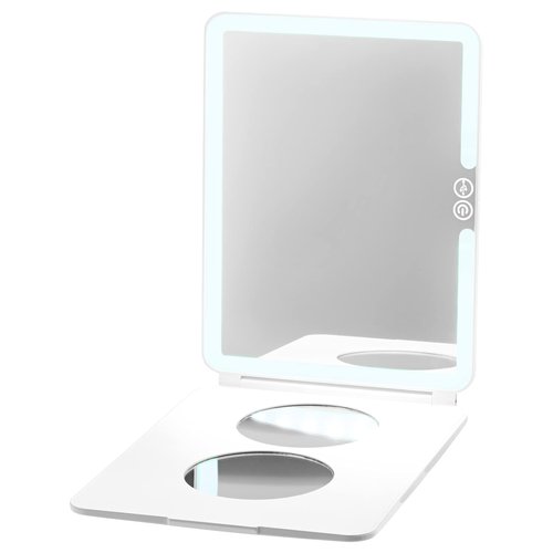 CASE-MATE LuMee Studio - LED Portable White Light Makeup Mirror - Lightweight - 3 Light Modes - Travel-Friendly - White