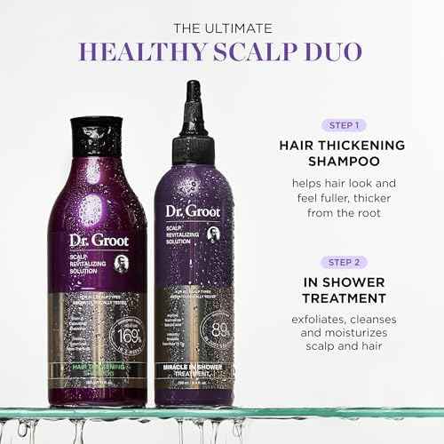 Dr. Groot Hair Thickening Shampoo, Korean Hair Care with Biotin, Rosemary Oil to Help Volumize Thinning, Damaged Hair, Hydrate Hair and Scalp, Biotin Shampoo, Scalp Revitalizing Solution
