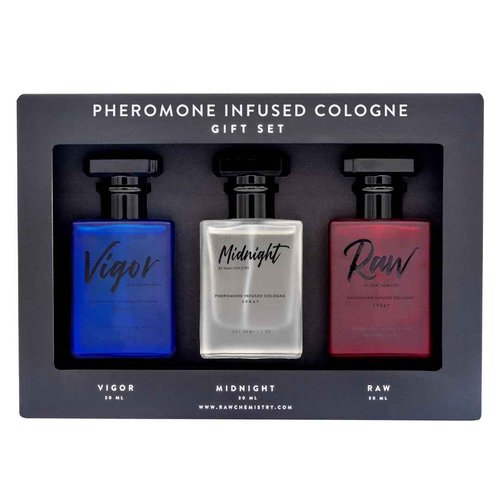 RawChemistry - A Pheromone Infused Mens Cologne Gift Set - Set of 3 Colognes