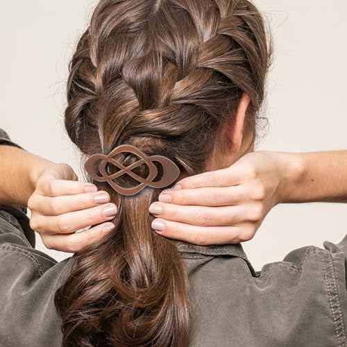 Vintage French Barrette Clips - 4 Pack Hair Accessories for Women & Girls, Thick to Thin Hair