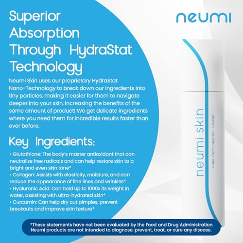 3.4 FL OZ Facial Spray (Nano-Formulated) with Glutathione, Collagen, and Hyaluronic Acid, Face Care & Firm, Pore Minimizer Face Spray, Reduce Fine Lines and Wrinkles, (1 Pack)