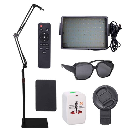 Tattoo Lighting Lamp,288 - Bead LED Polarized Tattoo Working Light Video Photography Lights with Adjustable Stand (47-65in) ，Tattoo Vision Glasses ，CPL Filter Lens &Remote Control for Tattoo Studio