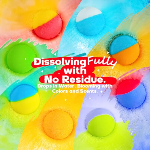 64 Pack Natural Bath Bombs Bulk Set ? 8 Scents, Organic Ingredients, Long-Lasting Bubbles, Relaxing Gifts for Women & Men, Self-Care, Birthday, Christmas & Stocking Stuffers