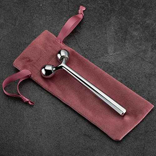 Tekson Faical Roller Massager, 3D Metal Face Massage Tool for Reduce Puffiness, Remove Eye Wrinkles, Face Lift, Increase Firmness, Anti-Aging, Skin Tightening (Zinc Alloy)