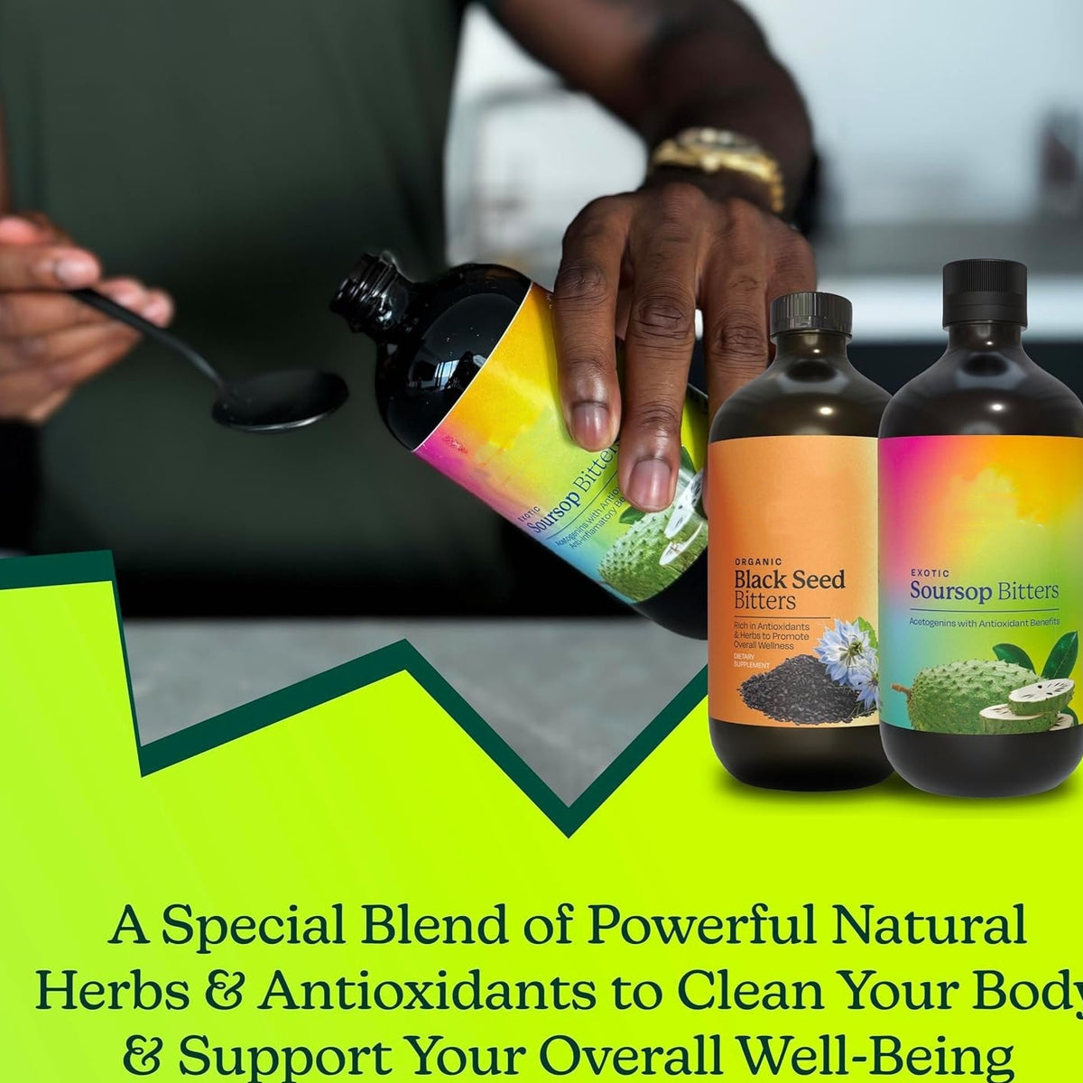 473ml Fruit Flavor Bitter Supplement - Black Seed & Annona Extracts