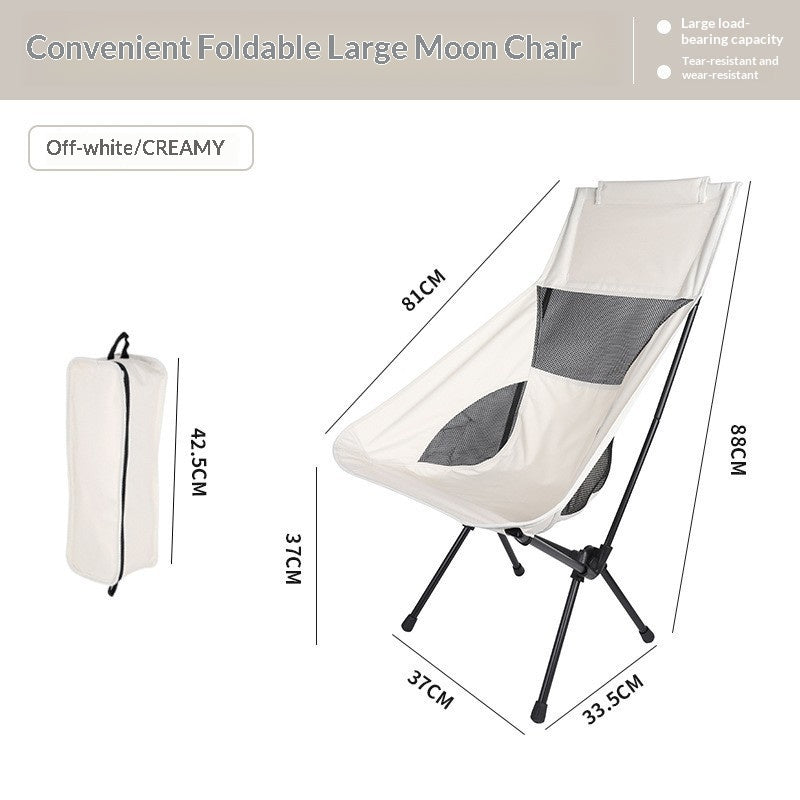 Outdoor Folding Chair with Mesh Backrest - Lightweight & Breathable for Garden & Patio