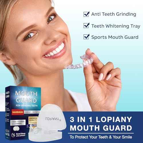 Mouth Guard for Grinding Teeth at Night, Night Guards for Teeth Grinding, Mouthguards for Grinding of Teeth, Mouth Guard for Sleeping with 12 Cleaning Tablets