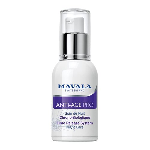 MAVALA Anti Age Pro Night Care | Anti-Aging Serum | Detox, Rejuvenate, and Correct Signs of Aging | Repair Wrinkles + Dark Spots | Vitamin C and Vitamin E | 1 oz.