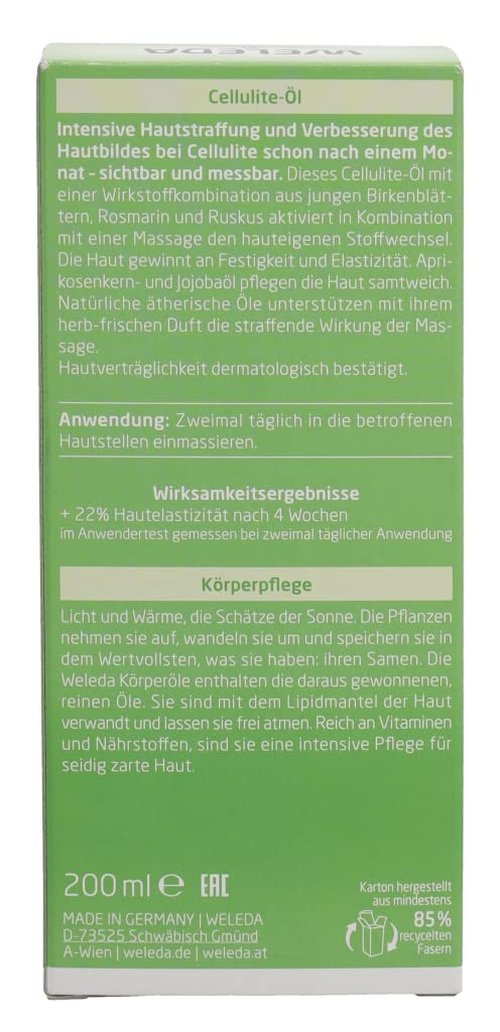 Katase Vereda White Birch Cellulite Oil 200 ml Parallel Import Goods