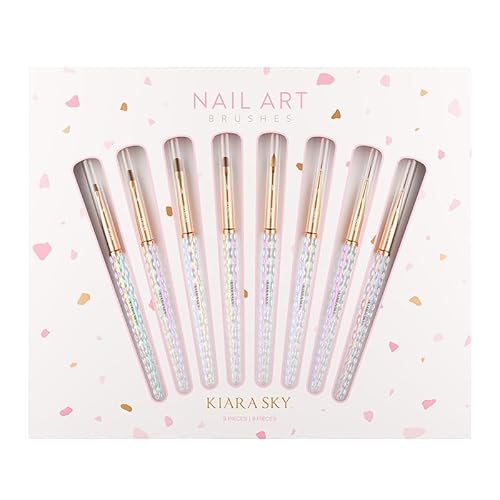 Kiara Sky Nail Art Brush Collection | Set of 8 Brushes